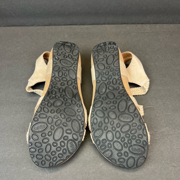Taos Trulie Cork Wedge Strappy Braided Leather Sandal Tan/Brown US 6- 6.5 EU 37 - Picture 7 of 10
